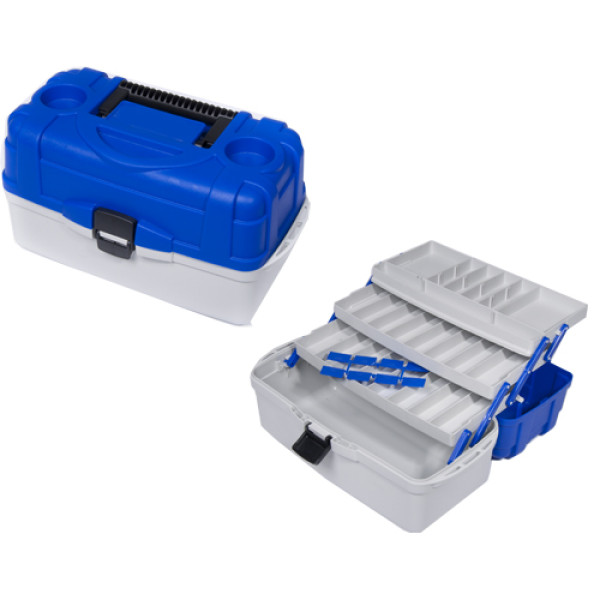 Ящик рыболовный пластиковый Salmo 2х-пол. 012 в Ящик рыболовный пластиковый Salmo 2х-пол. 012 в